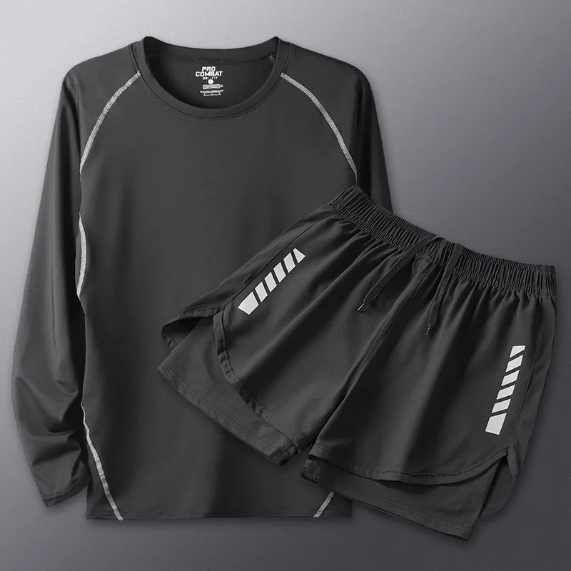 2025 Summer Men's 1-2 Piece Suits Separates Swimsuit Set Anti Embarrassment Swimming Trunks Surfing Beach Wear Sports Clothes