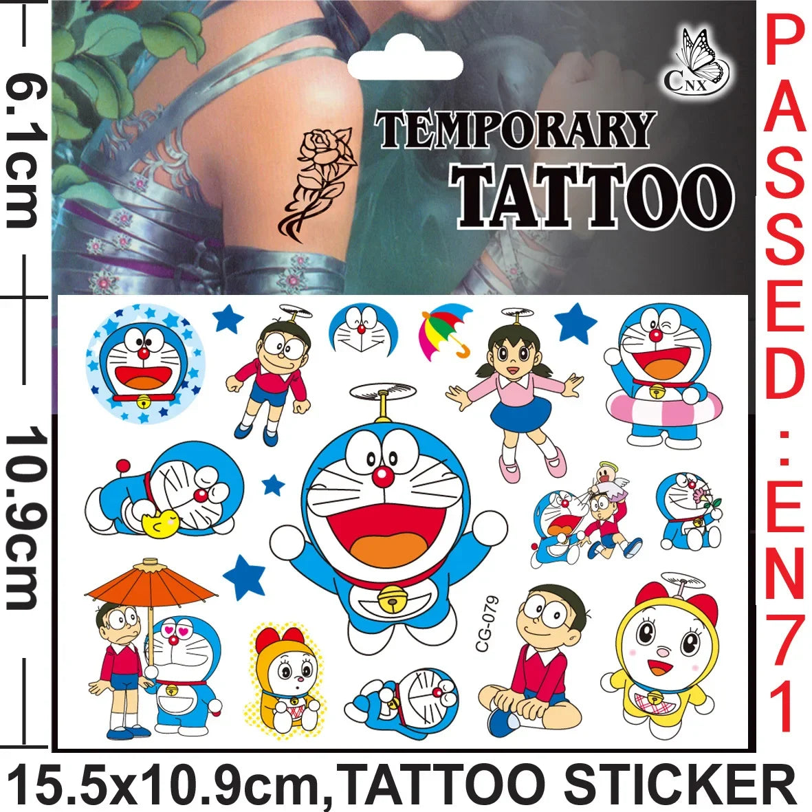 Sanrio series Tattoo Stickers Waterproof Cute Sticker Anime Birthday Party Supplies Decoration For Kids Women Men Gift