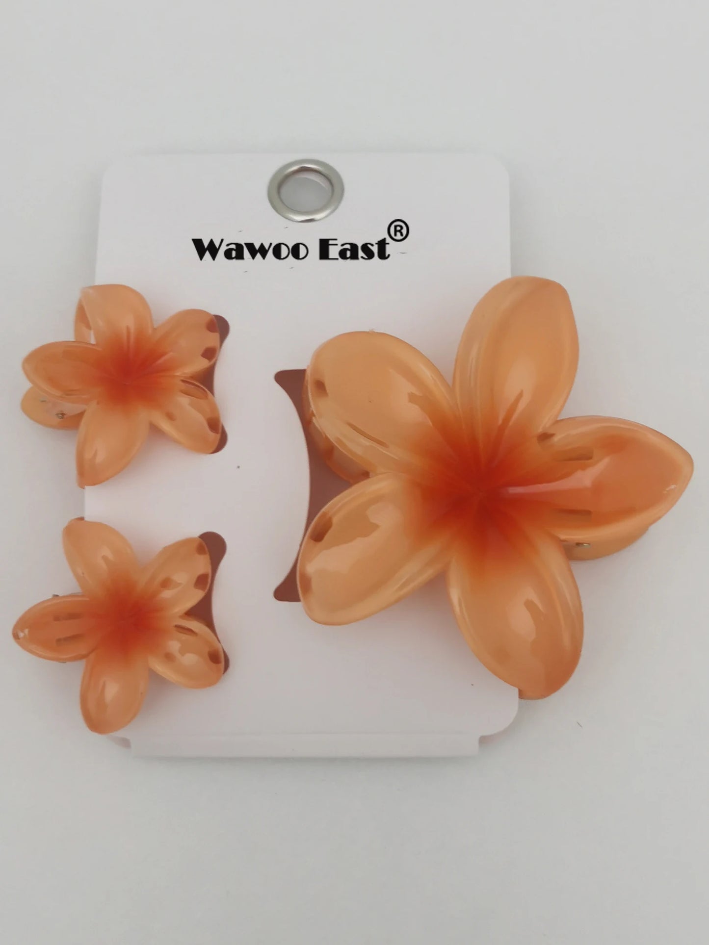 3 pcs/set Flower Claw Clip Women Summer Beach Cute Hawaiian 8CM*1+4CM*2PCS Preppy Stuff Female Hair Accessories For Summer