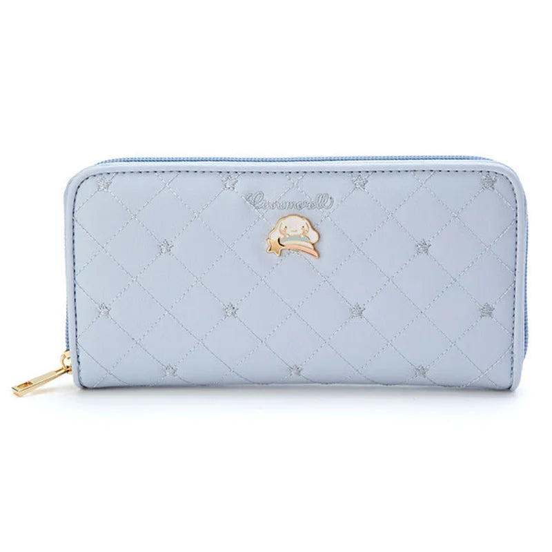 Sanrio Cinnamoroll Kuromi My Melody Hello Kitty Kawaii PU Leather Wallet Card Holders Casual Coin Purse Money Bag