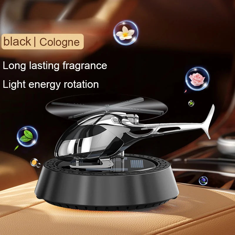 Car perfume solar rotating airplane aromatherapy decoration car interior long-lasting eau fragrance car ornament high-end