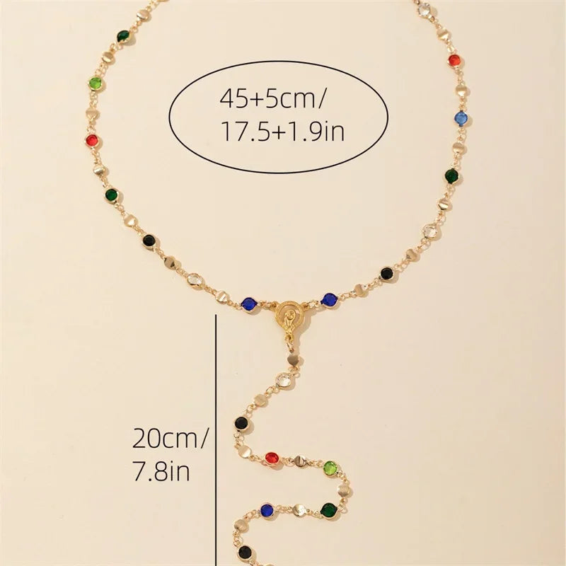 Bohemian Long Y-Shaped Necklaces for Women Y2K Metal Clavicle Chain Gold Color Choker Holiday Party Jewelry Necklace Gift Collar