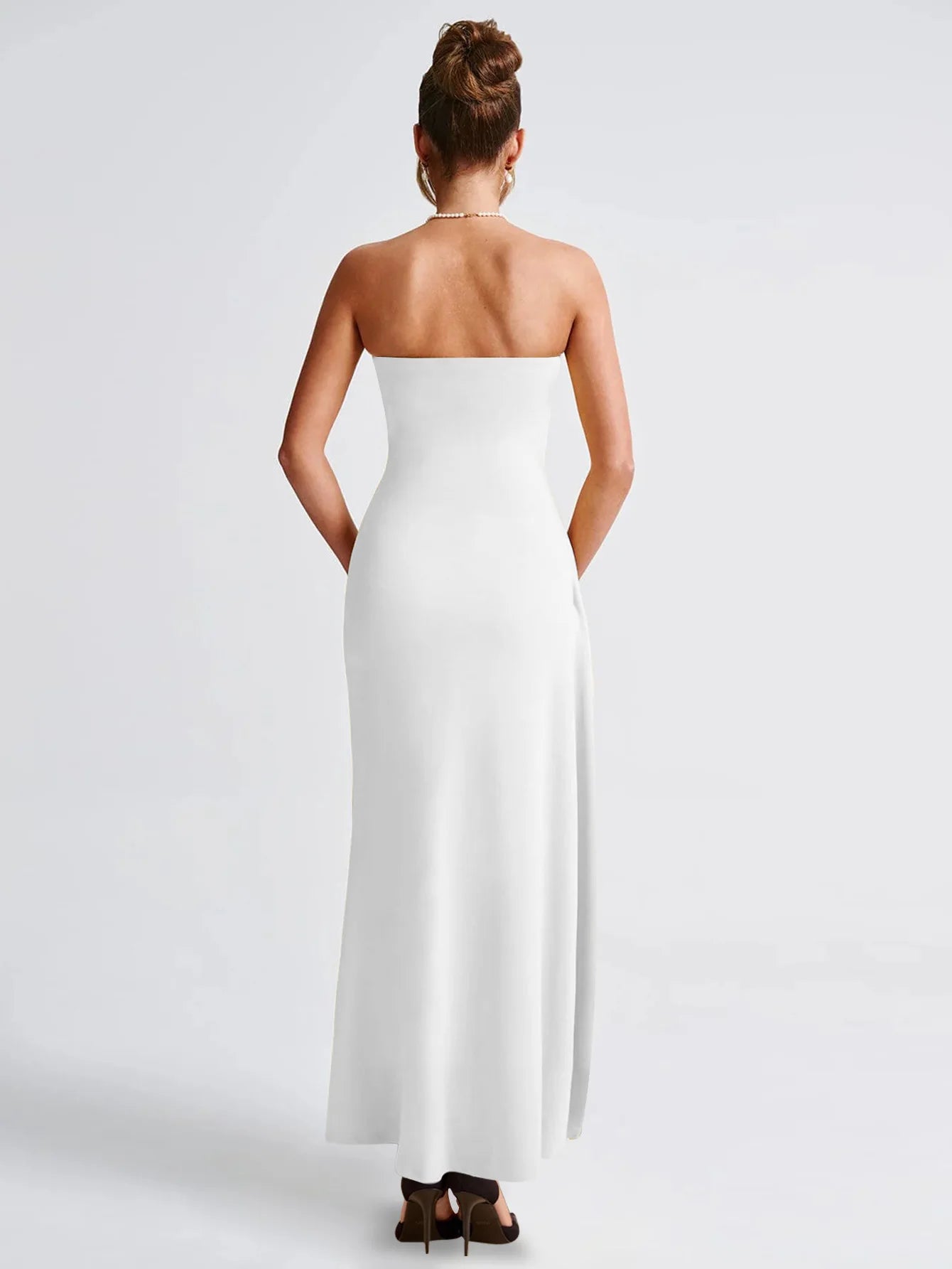 Giyu Sexy Club Evening Party Dresses Women 2025 Summer Slash Neck Backless Ruffles Split Maxi Long Dress Elegant Bodycon Robe