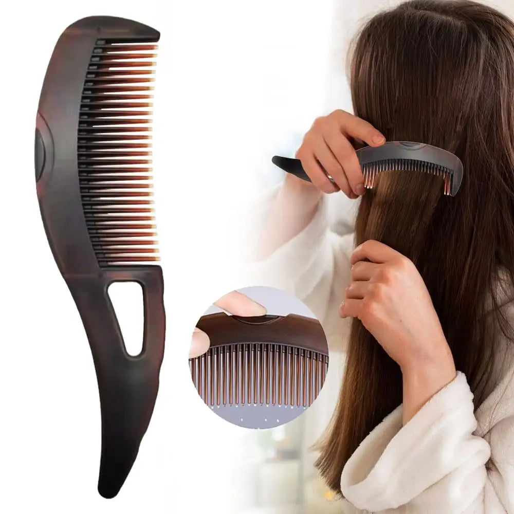 フケ除去頭皮用ヘアコーム、ヘアスタイリングコーム、セルフクリーニング式静電気防止マッサージブラシ、ヘアサロンスタイリングツール