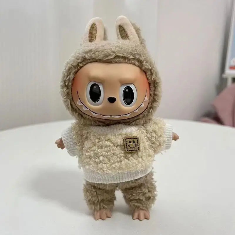 Labubu Macarons Pendant Clothes Popular Labubu Vinyl Toy Blind Boxes Pop Mart Dolls Clothing Labubu Holiday Children'S Gift
