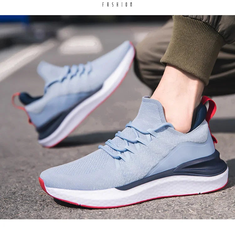 Sneakers for Men 2025 New Flying Woven Men's Casual Shoes Korean Style Trendy Fashion Sports Shoes Men Sneakers