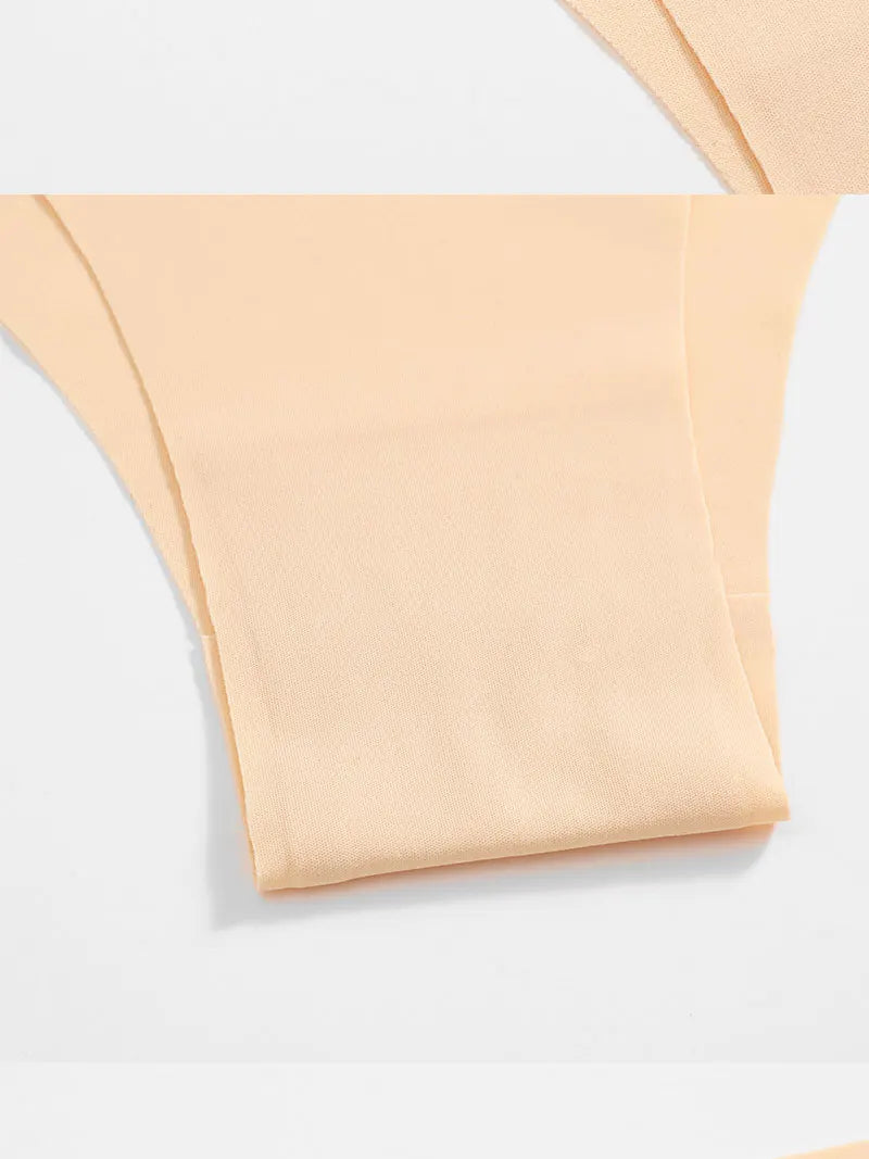 FINETOO 6Pcs/Set Ice Silk Seamless Underwear Low Waisted Brazilian Pants Breathable High Elasticity Lingerie Intimates Panties