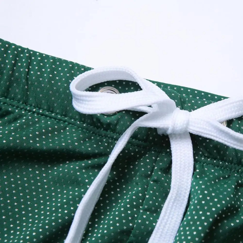 Summer Men Swim Shorts Low-rise Swimwear Beach Tight Swimming Trunks With Waist Tie Swimsuit Sports Surf Shorts Trunks 남자 수영복