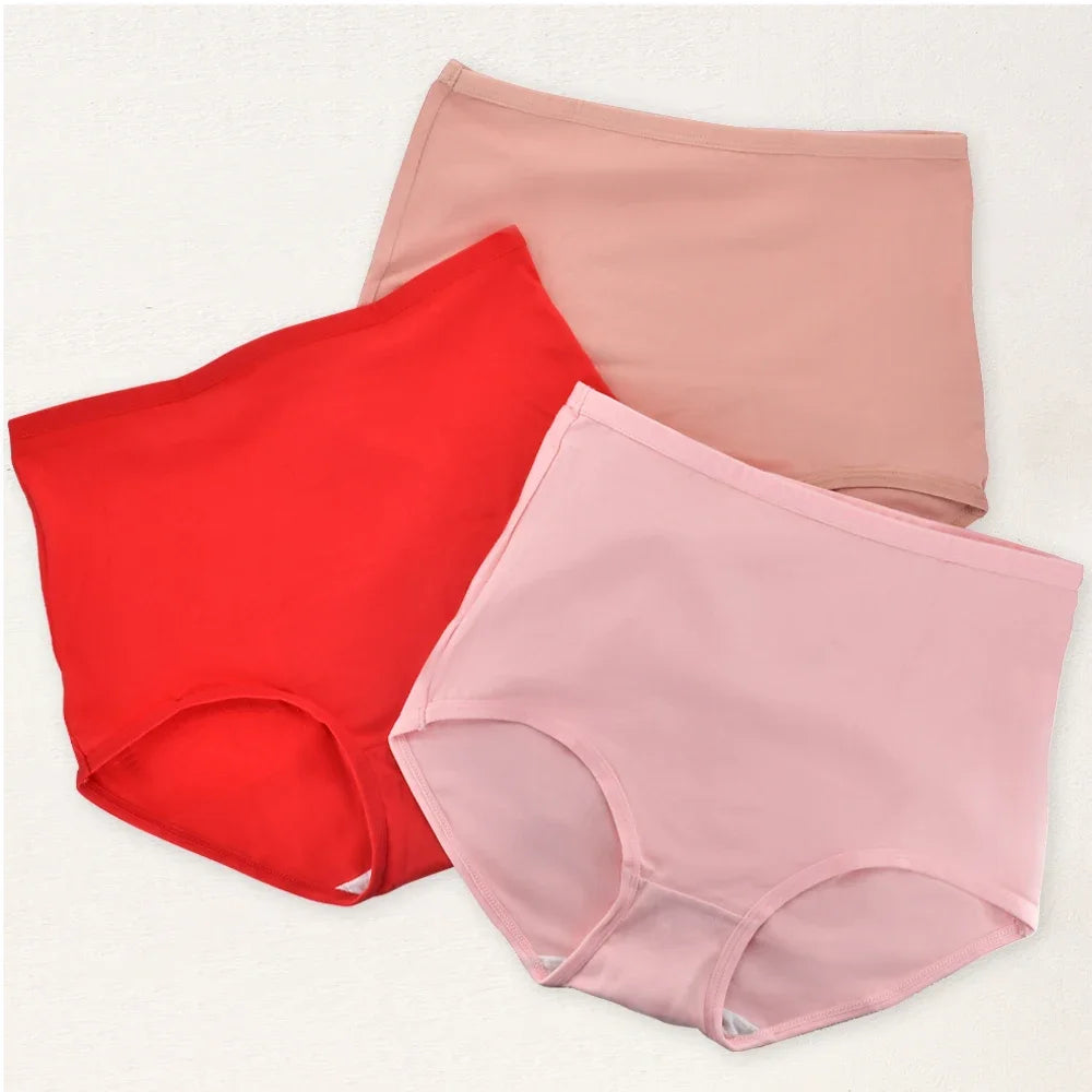 Women Cotton High Waist Panties Soft Breathable Briefs Oversize Underwear Plus Size Lingerie Seamless Ladies Panty Underpants