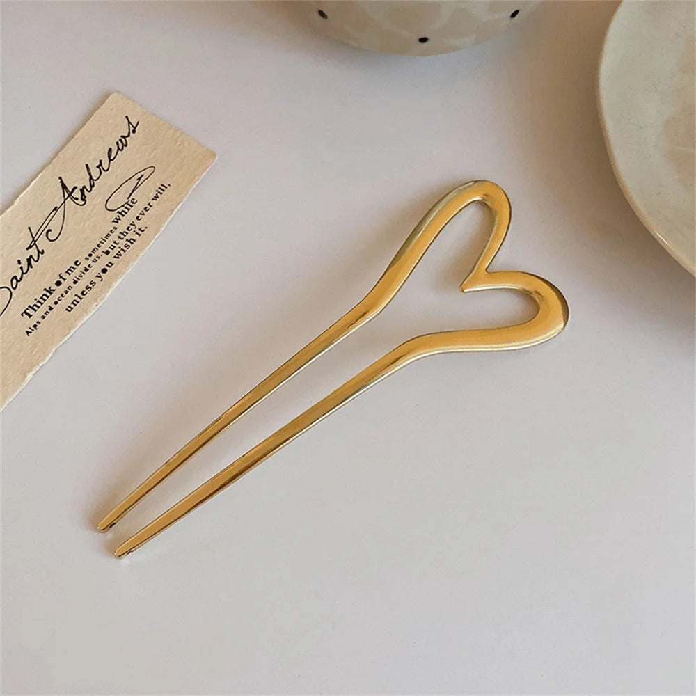 New Simple U Shaped Hairpin Metal Hair Sticks U French Hair Clips Pins Fashionable Hair Jewelry Accessories for Women Wholesale