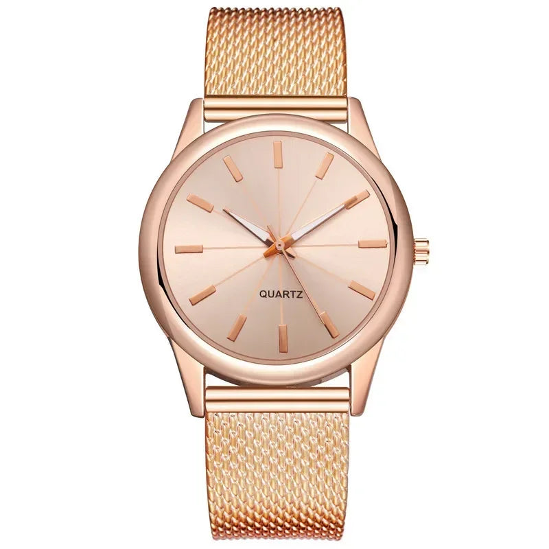 2024 Womens Watch Gold Black Watch Magnetic Stainless Steel Mesh Band Luxury Montre Femme Wristwatches Relogio Feminino Reloj