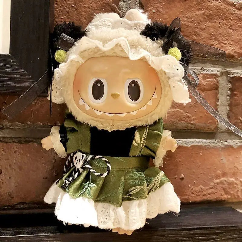 Labubu Macarons Pendant Clothes Popular Labubu Vinyl Toy Blind Boxes Pop Mart Dolls Clothing Labubu Holiday Children'S Gift
