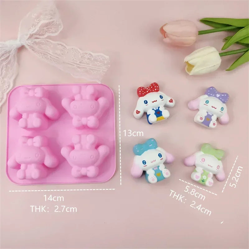 sanrio daily necessities ice cube molds, anime cartoon Kuromi Cinnamoroll My Melody character creative shape kitchen tool molds