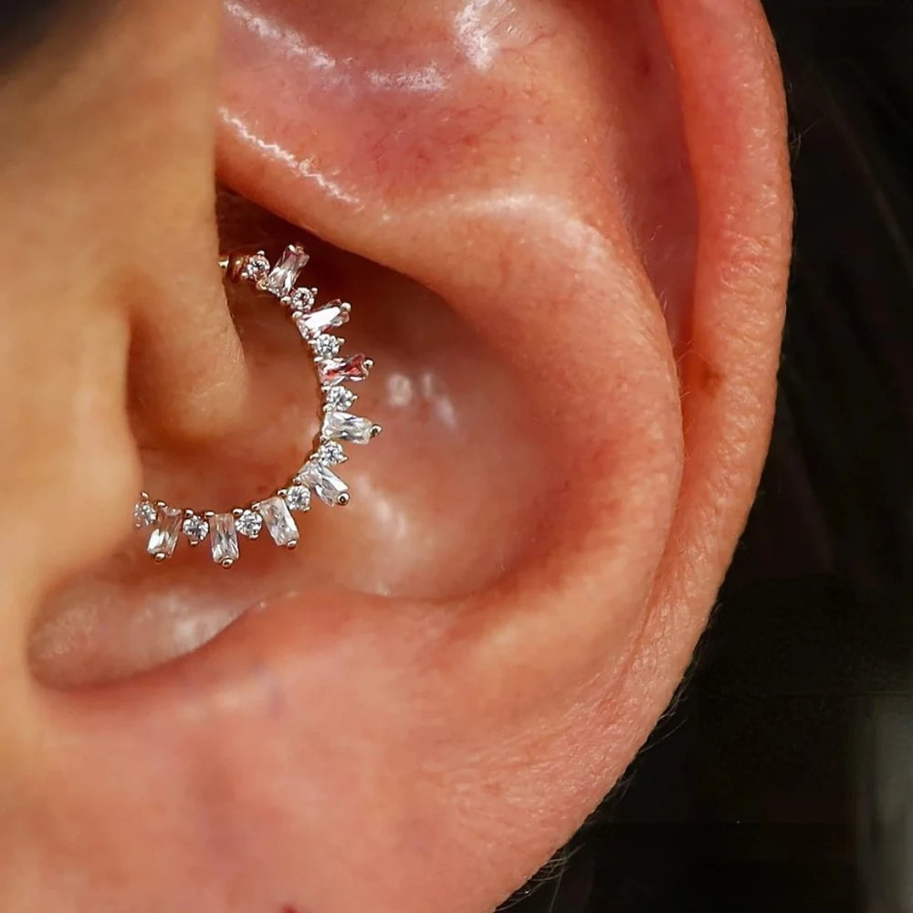 Aide 925 Sterling Silver 1pc Geometry Multi Piercing Stud Earrings For Women K Gold Simple Elegant Tassel Jewelry Gift Pendiente
