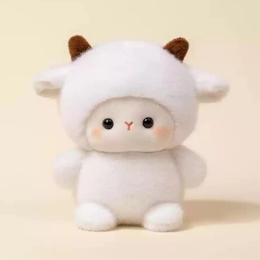 15CM かわいい動物ぬいぐるみ 子供用テーブル人形飾り コンパニオン人形 誕生日 クリスマス ギフト 柔らかい睡眠コンパニオン かわいい