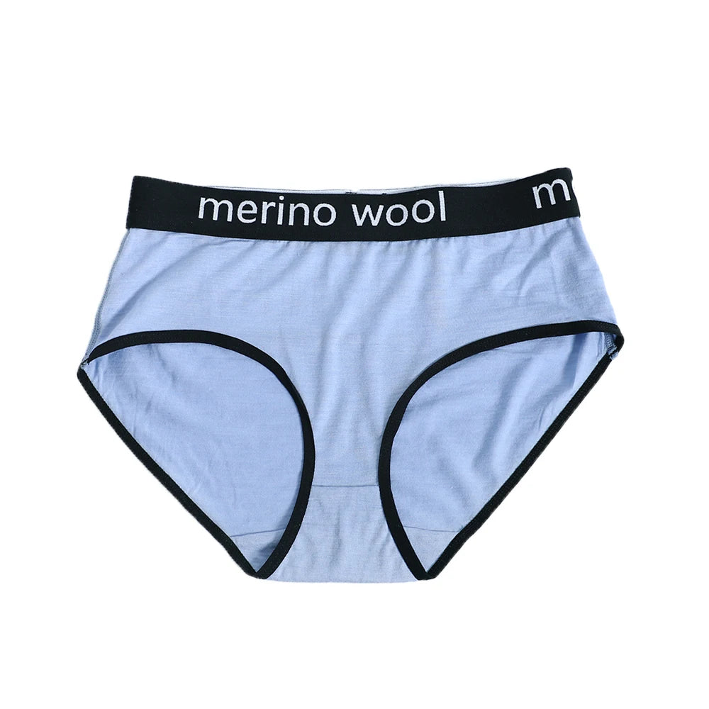 Women's 100% Merino Wool Bikini Brief Merino Underwear Lightweight Briefs Women Sports Active Panties Soft Breathable Anti-Odor