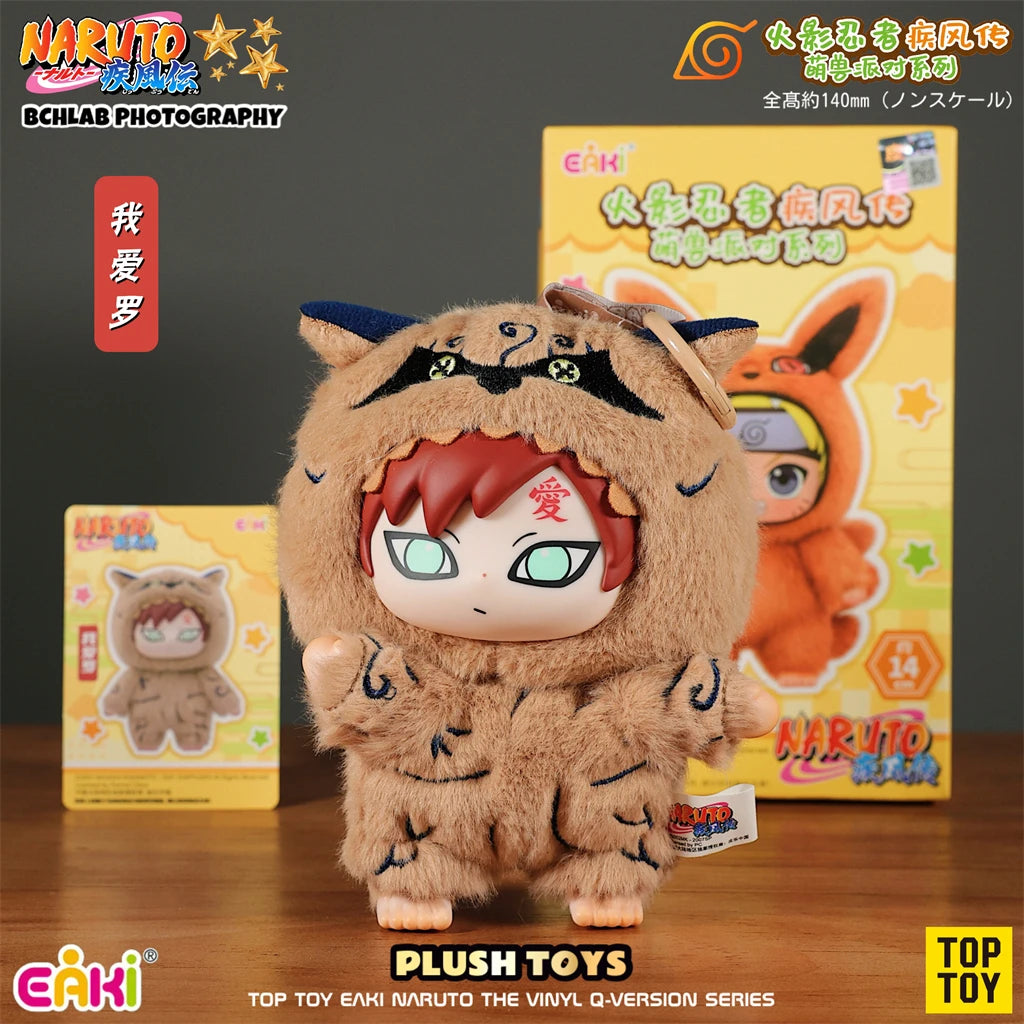 In Stock TOP TOY Naruto EAKI Cute Beast Party Sasuke Vinyl Cute Plush Blind Box Figure Pendant Gift