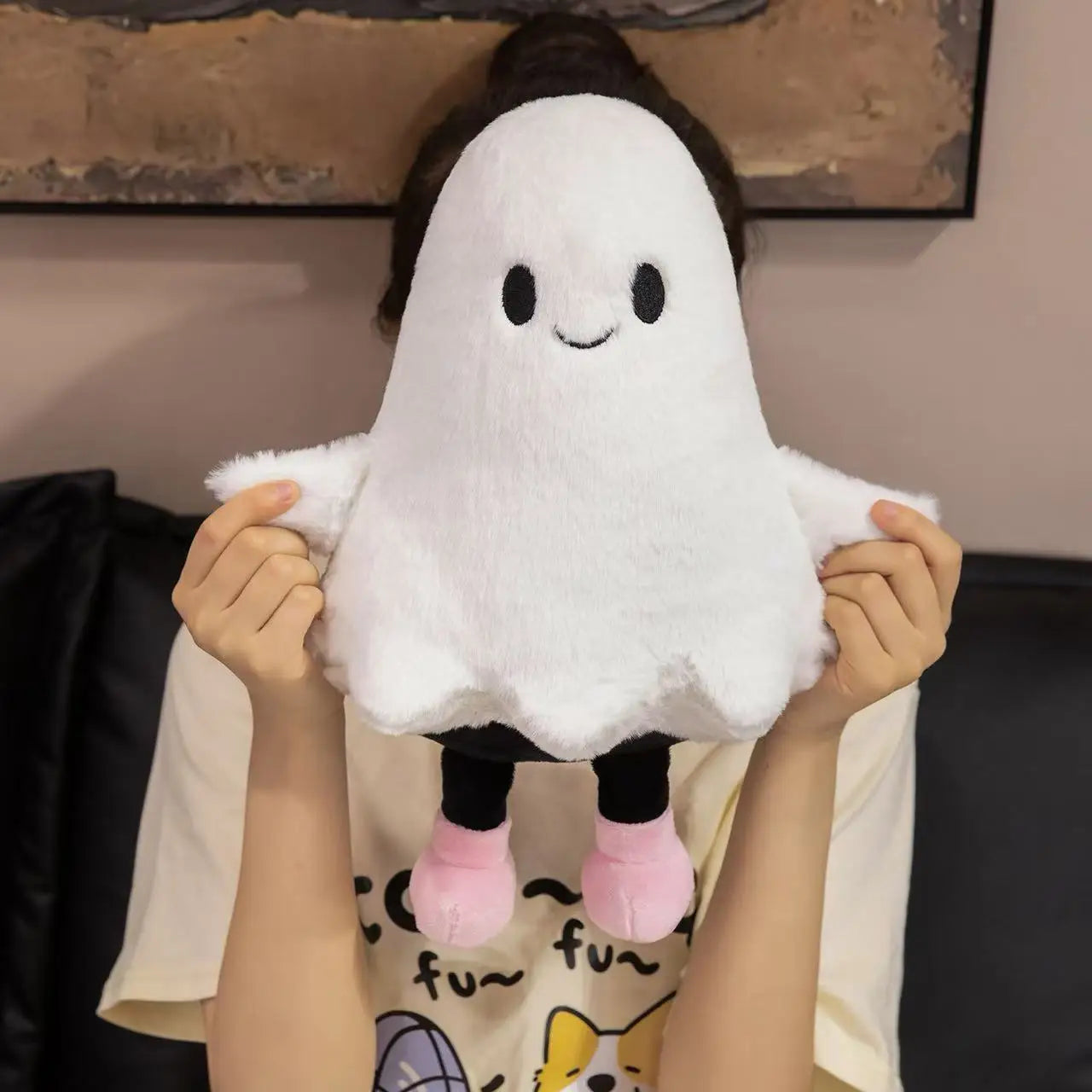 Latest Halloween Ghost Pumpkin Doll Stuffed Plush Toy Handmade Doll Cartoon Anime Cute Birthday Gift for Friends Fun Doll
