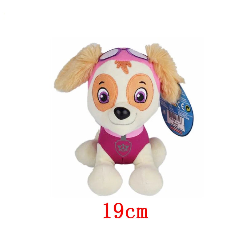 Paw Patrol Plush Toy Action Figure Ryder Marshal Zuma Everest Cartoon Model Two postures Plush Toy Children's Birthday Party Gif