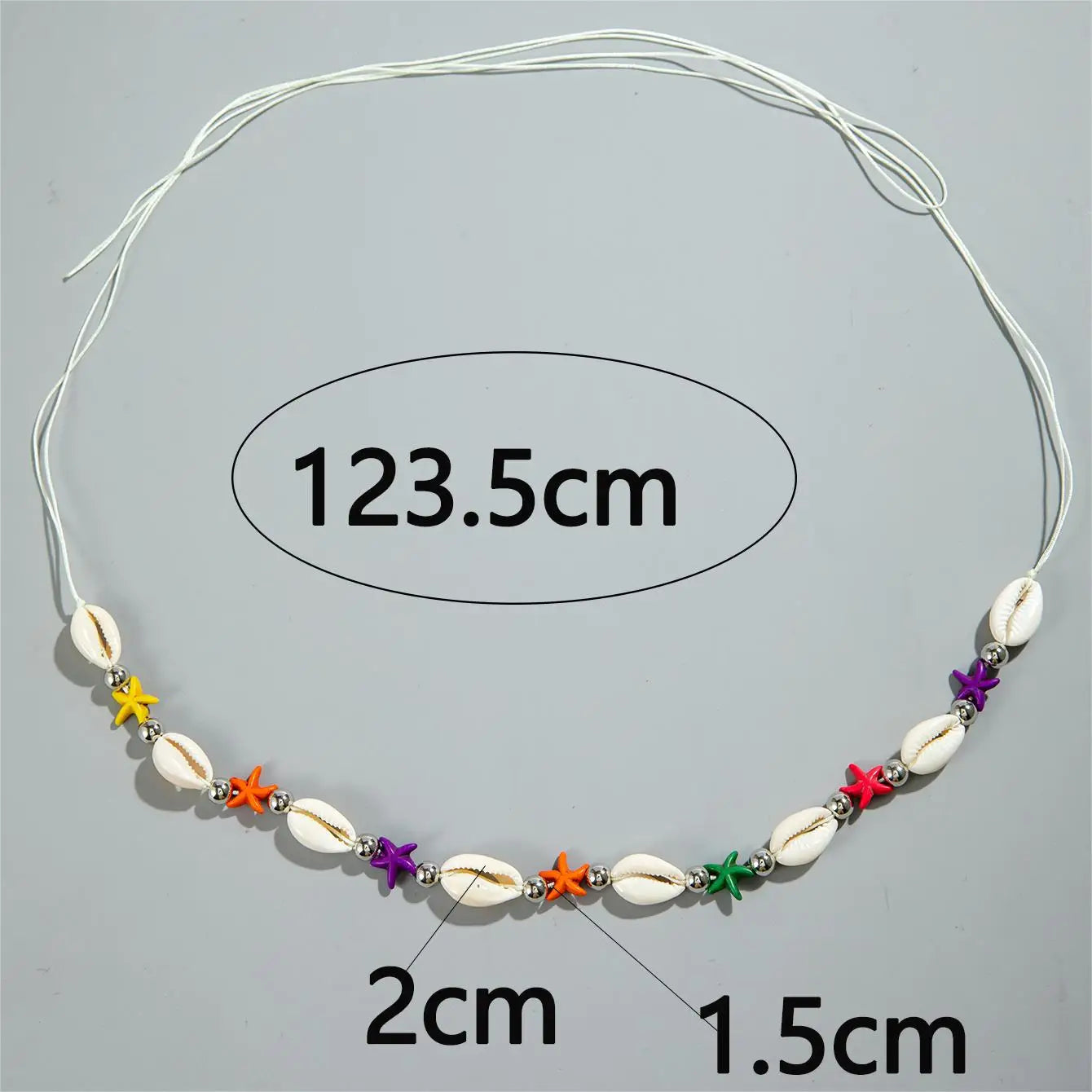 Tocona Bohemian Shell Color Starfish Belly Chains for Women Sand Beach Measle String of Beads Body Jewelry Girls Party 23898
