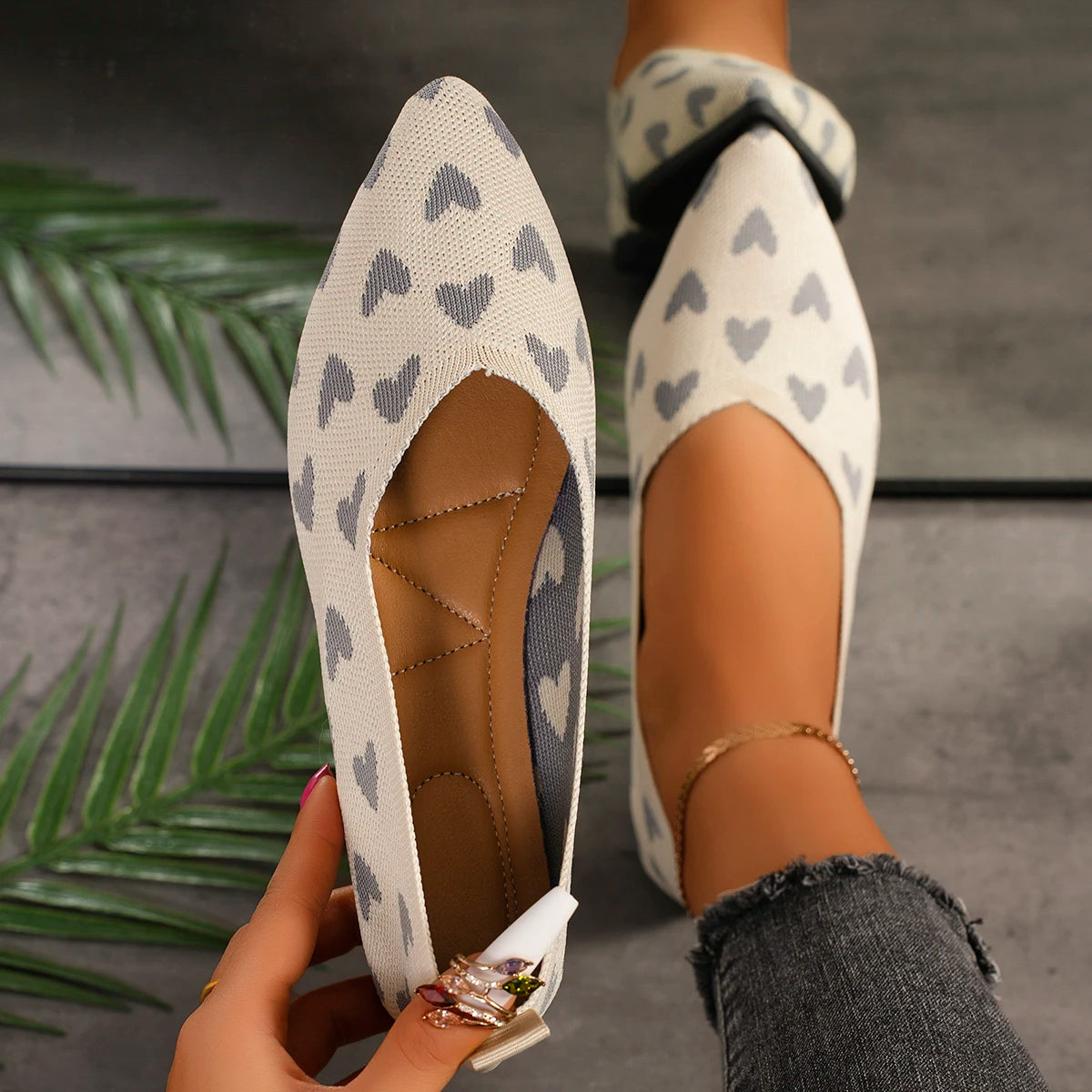 Women Flats 2024 New Spring Ballet Fashion Pointed Single Shoes Soft Sole Flying Woven Flat Shoes for Women Zapatos De Mujer
