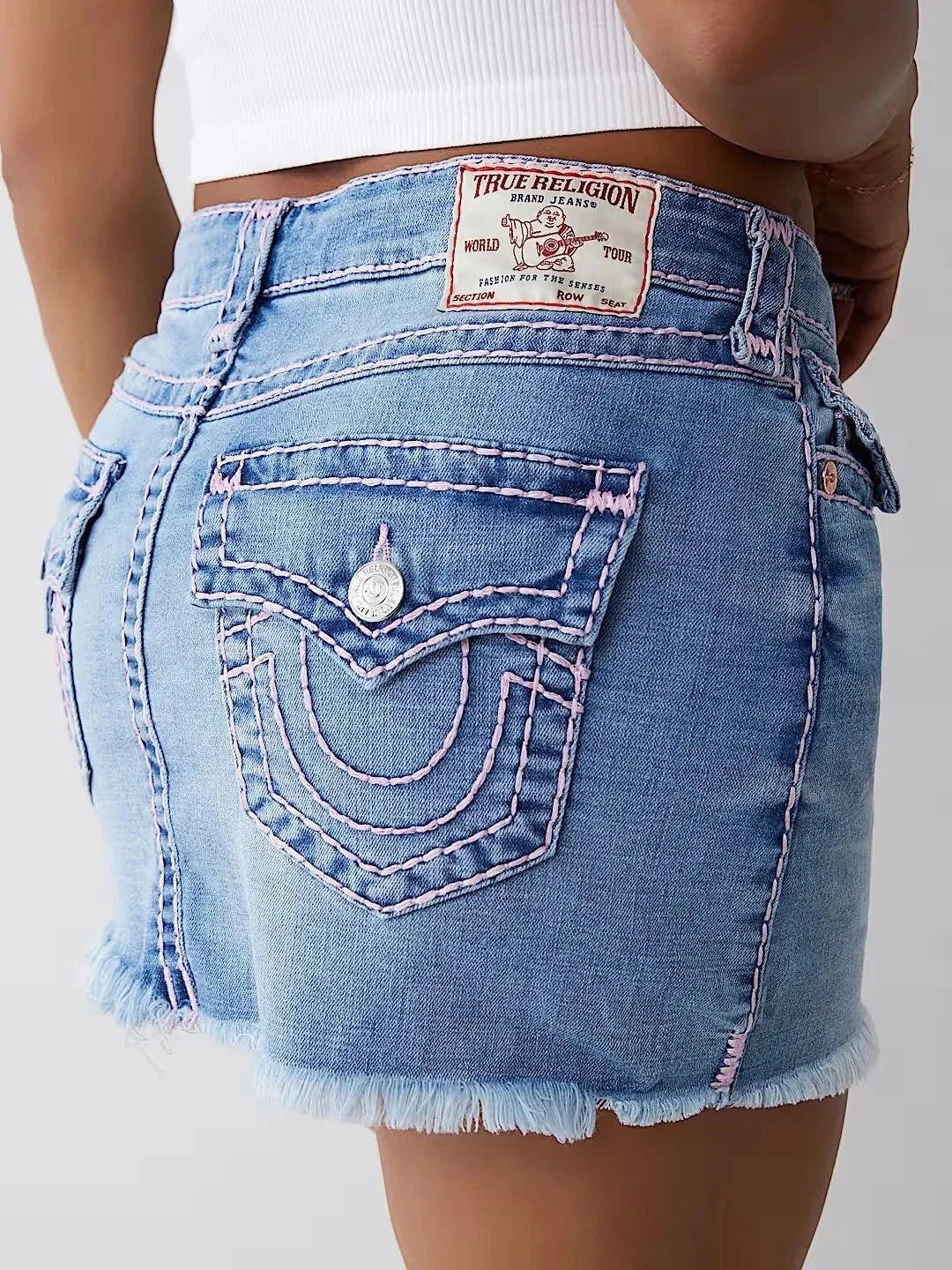Y2k White Sexy Women Pencil Leggings Jeans American Retro Harajuku Hip Hop Pockets Embroidered Slim Jeans Low Waist Denim Shorts