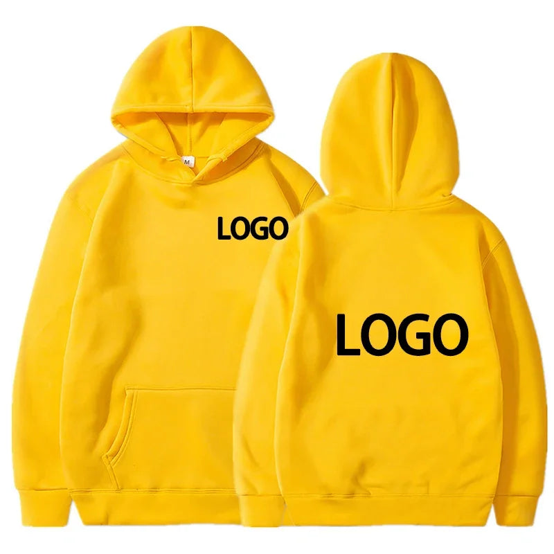 Customized Printing Men's and Women's Hoodies, Loose Casual Clothing, Fashionable Long Sleeved Hooded Pullover, 2025