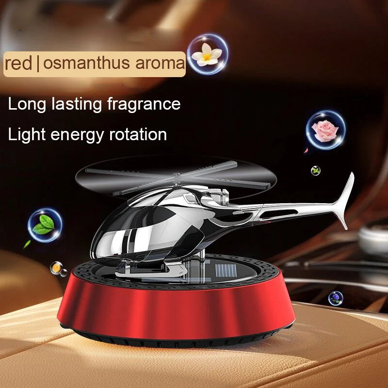 Car perfume solar rotating airplane aromatherapy decoration car interior long-lasting eau fragrance car ornament high-end