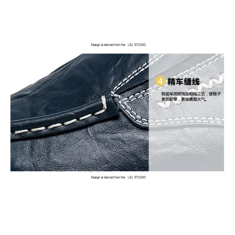 Flats Moccasins Men Loafers Party Driving Loafers Male Genuine Leather Business Office Shoe Leather Men's Casual Shoes