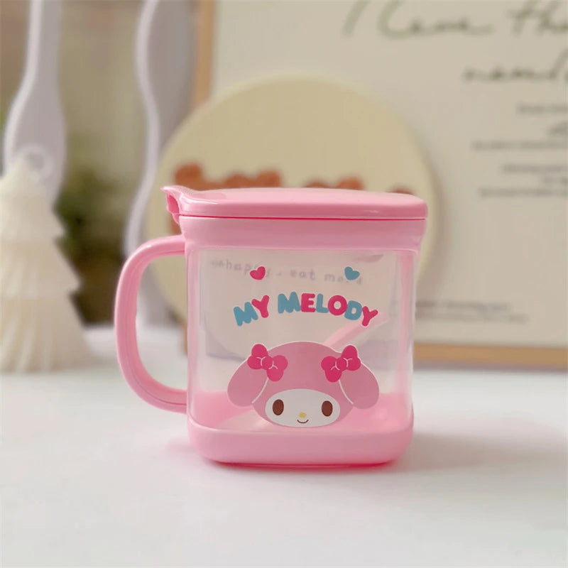 Sanrio Hello Kitty Kitchen Kuromi Melody Cinnamoroll Msg Salt Sugar Jar Seasoning Box Household Seasoning Jar Storage Box