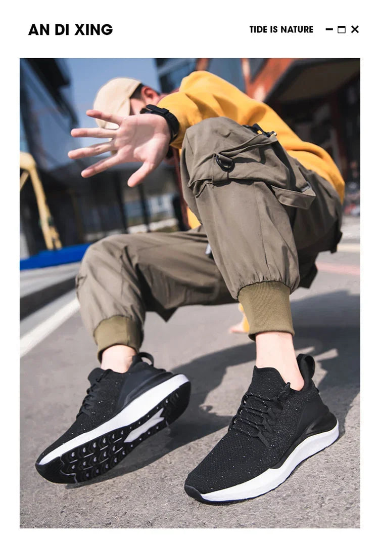 Sneakers for Men 2025 New Flying Woven Men's Casual Shoes Korean Style Trendy Fashion Sports Shoes Men Sneakers