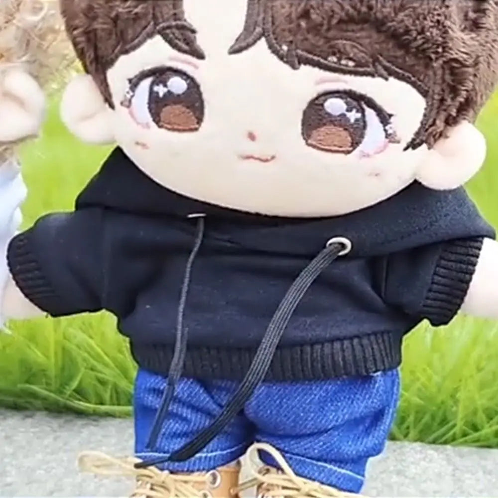 10/15cm/20cm コットンドール用ハンドメイドファッション服パーカー、1/12 BJDドール用スウェットシャツ衣装、1/11 1/12 OB11用トップス