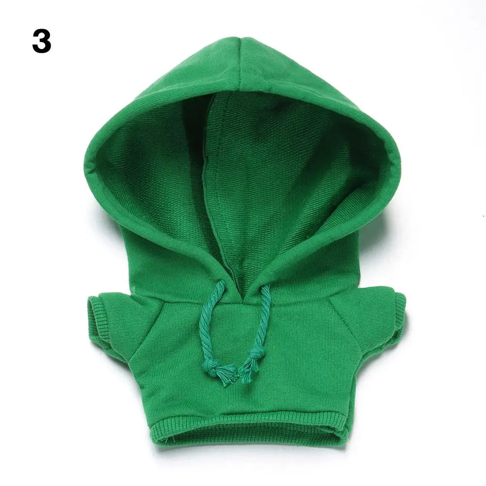 10/15cm/20cm コットンドール用ハンドメイドファッション服パーカー、1/12 BJDドール用スウェットシャツ衣装、1/11 1/12 OB11用トップス