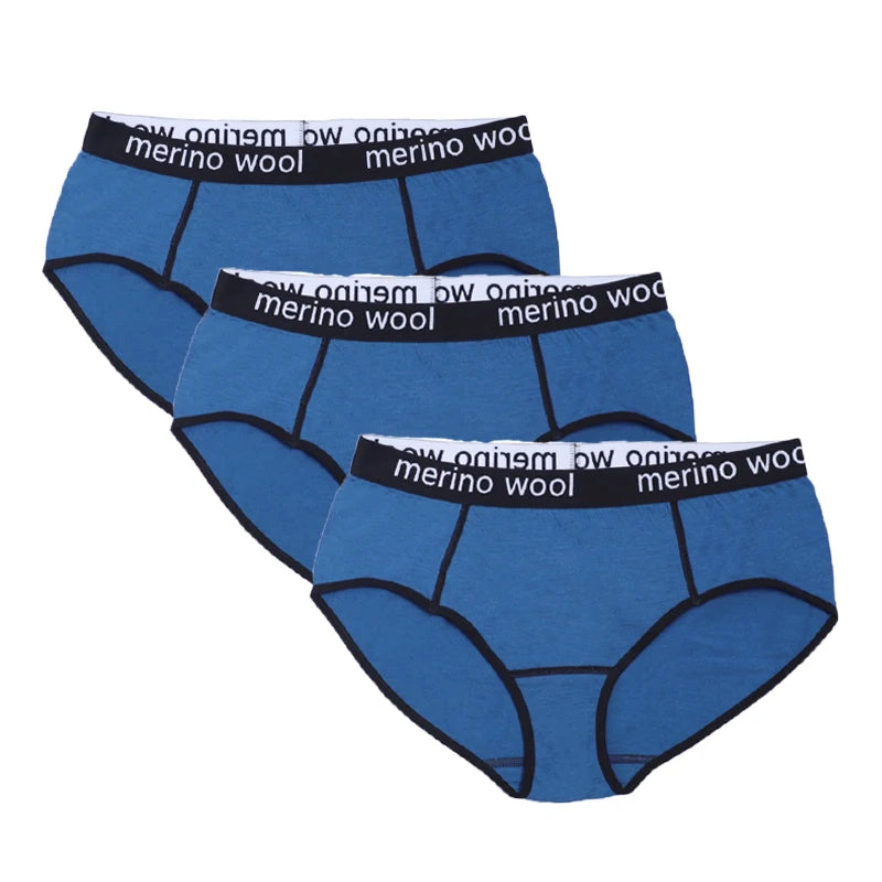 Women's 100% Merino Wool Bikini Brief Merino Underwear Lightweight Briefs Women Sports Active Panties Soft Breathable Anti-Odor