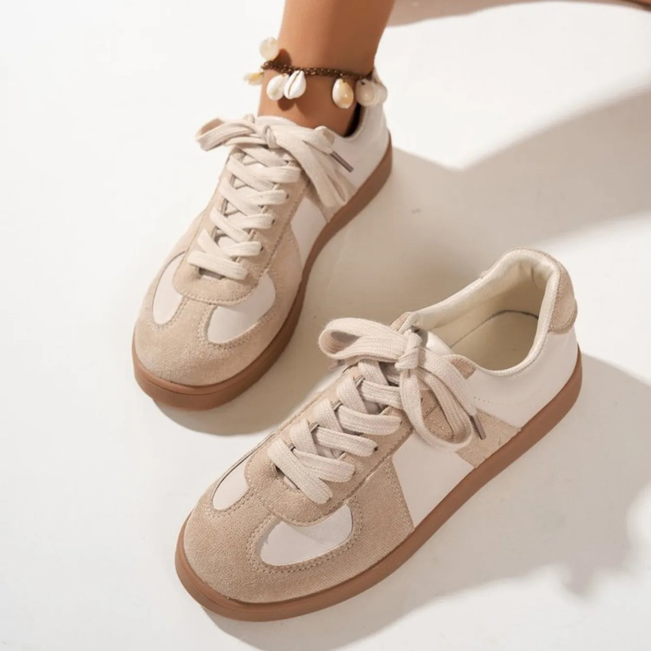 Women Sneakers 2024 Spring Autumn New Fashion Training Comfortable Breathable Sneakers Women Casual Lace Up Flat Shoes for Women