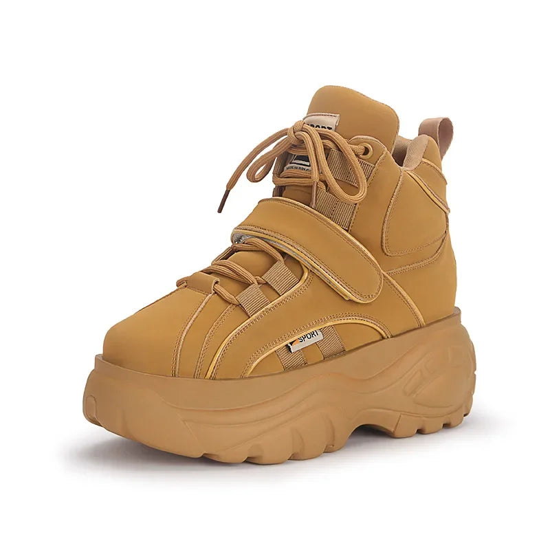 Sneakers Women Heel Platform New 2023 Pumps Sneakers Female Heels Wedges Chunky Shoes for Women Luxury High Quality Women Shoes