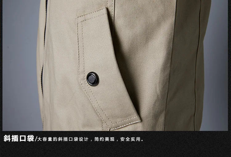 Men's Jacket Casual Fashion Outer Jacket Men's Jacket Men's Spring Autumn 2022 New Stand Up Slim Military Bomber Jacket Men
