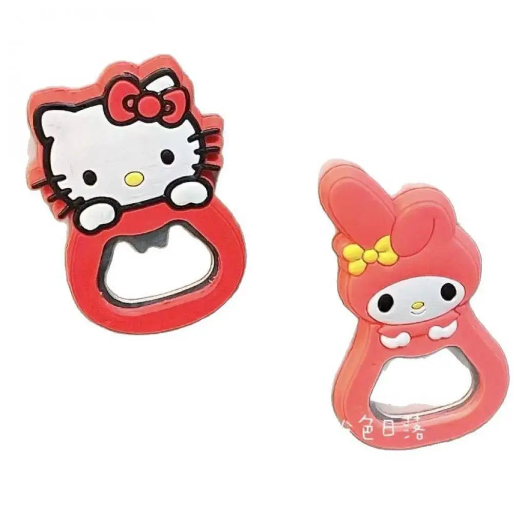 Miniso Hellokitty Melody Bottle Opener Cartoon Pvc Fridge Magnet Beer Bottle Opener Bottle Opener Pvc Soft Rubber Bottle Opener
