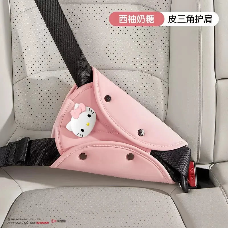 Sanrio Car Child Safety Belts, Seat Shoulder Pads, Anchors, Seat Belt Protectors, Anti-Pinch Neck Hello Kitty Car Accessories