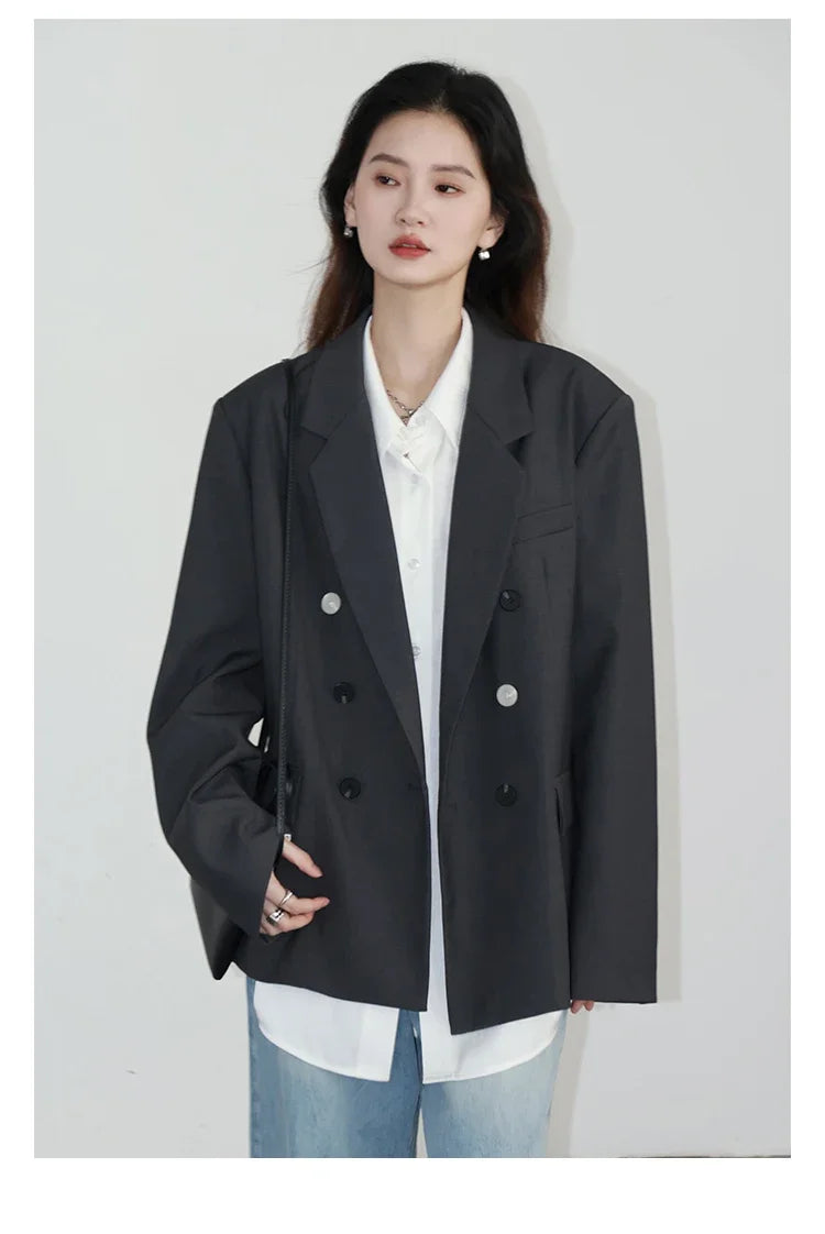 CHIC VEN Korean Women Shirt White Solid Pleated Side Slit Loose Long Sleeved Woman Blouses Female Tops Spring Summer 2025