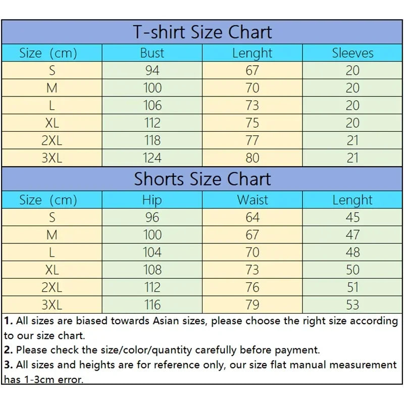Summer Mens Tracksuit Casual Jogging Short Sleeve Suit Comfort Loose Man Training Jersey Cotton T-shirts+Sport Short 2-Piece Set