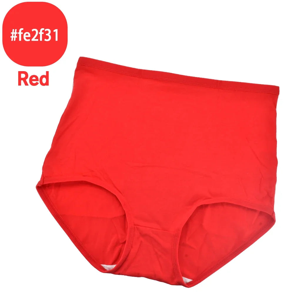 Women Cotton High Waist Panties Soft Breathable Briefs Oversize Underwear Plus Size Lingerie Seamless Ladies Panty Underpants