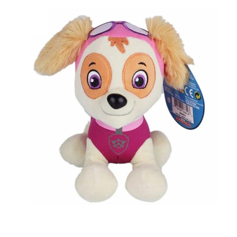 Paw Patrol Plush Toy Action Figure Ryder Marshal Zuma Everest Cartoon Model Two postures Plush Toy Children's Birthday Party Gif