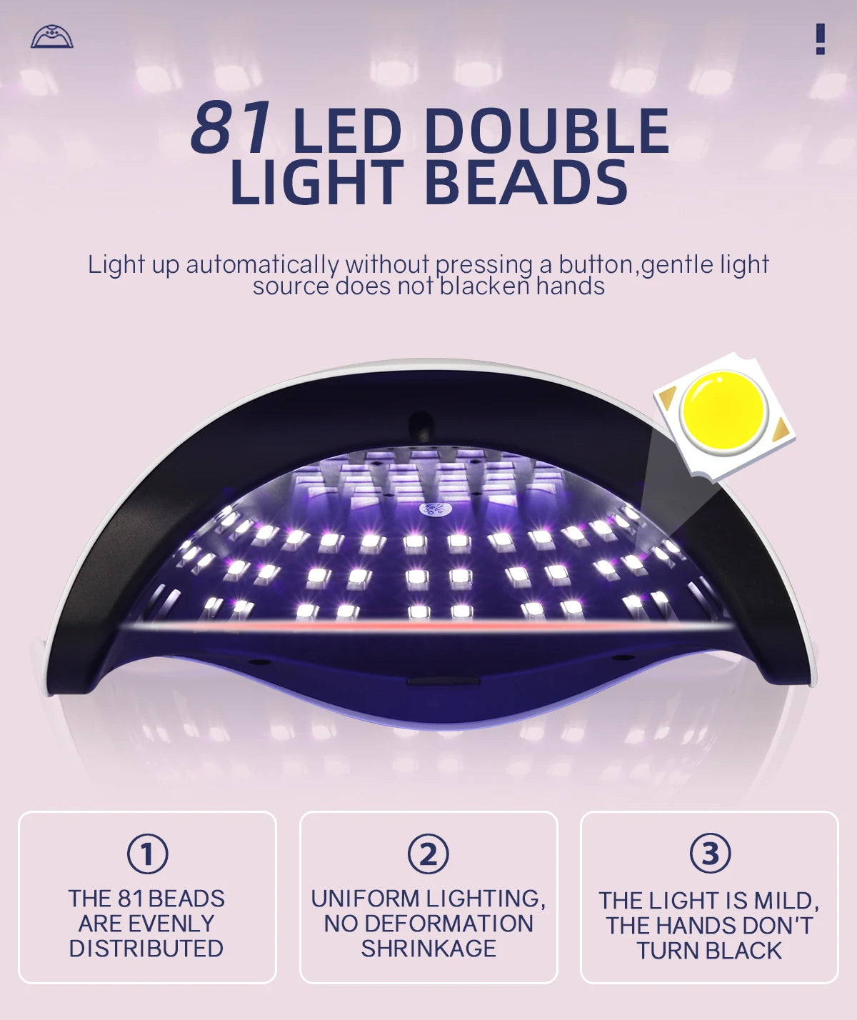 UV LEDネイルランプ 380W ネイル硬化ランプ 家庭用サロン向け 強力なLED乾燥ランプ あらゆるジェルポリッシュに対応 プロ仕様のネイル機器