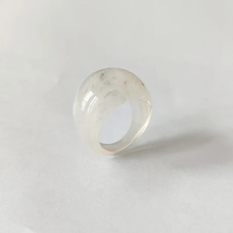 Exaggerated Creative Rings Acrylic Resin Rings for Woman Girls y2k Fashion Jewelry Accessories Party Dress Jewelry mens rings