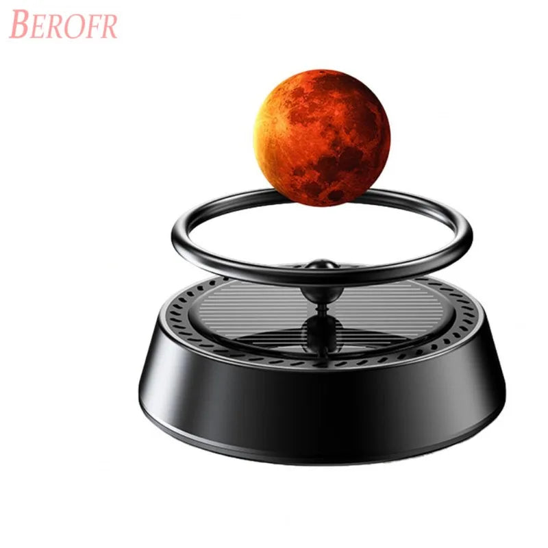 Solar Powered Air Purifier Solar Powered Suspension Planet Car Air Freshener Long Lasting Fragrance Odor Removal Aromatherapy