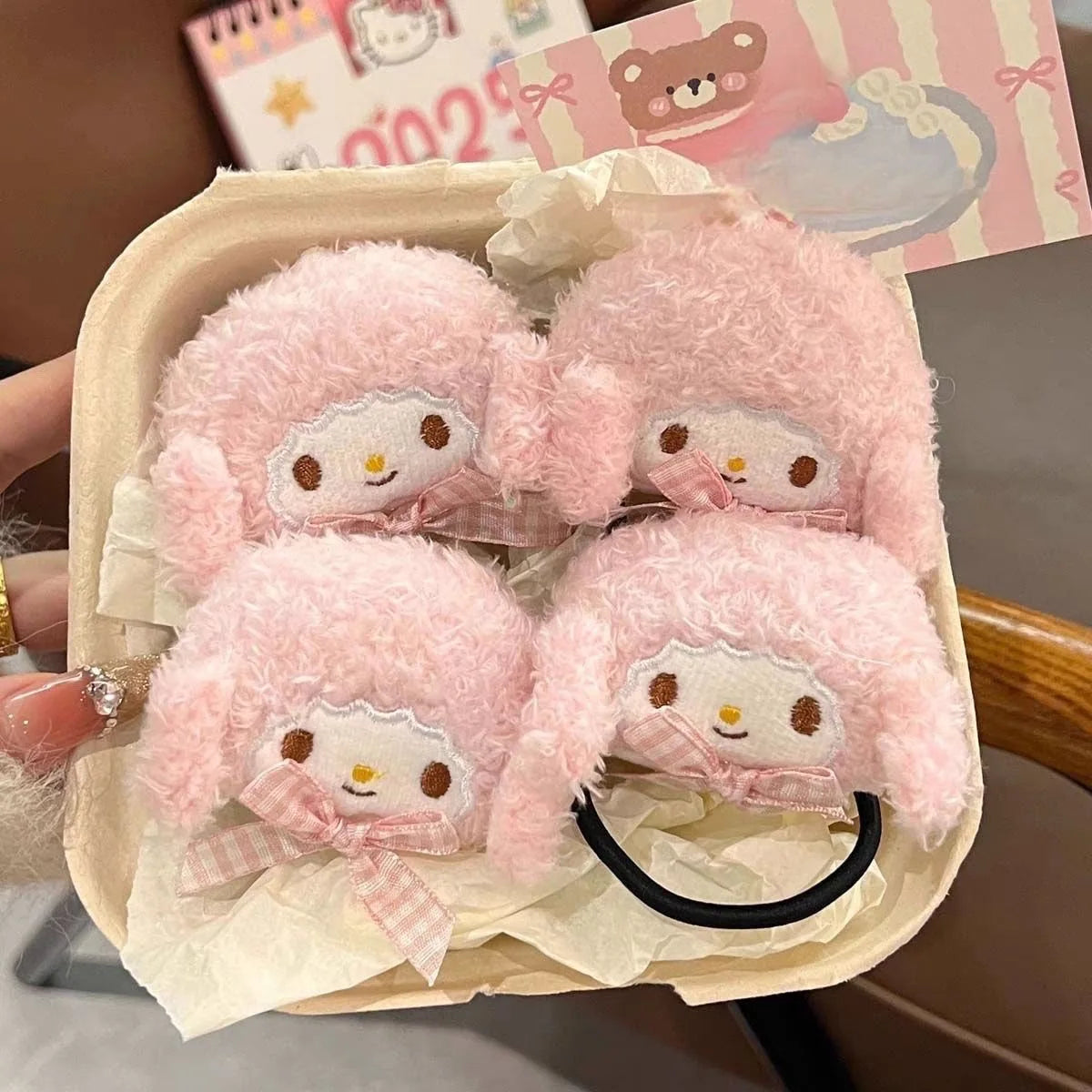 Anime Cartoon My Sweet Piano Hairpin Kawaii Melody Soft Hair Clip Pink Series Headwear Girls Hair Accessories Toy Gift