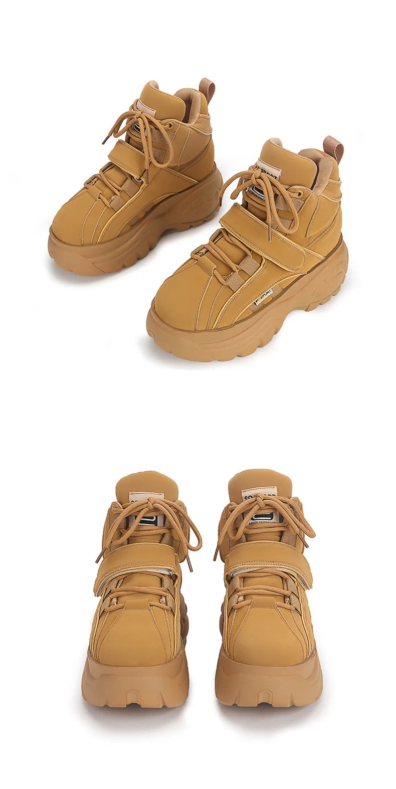 Sneakers Women Heel Platform New 2023 Pumps Sneakers Female Heels Wedges Chunky Shoes for Women Luxury High Quality Women Shoes