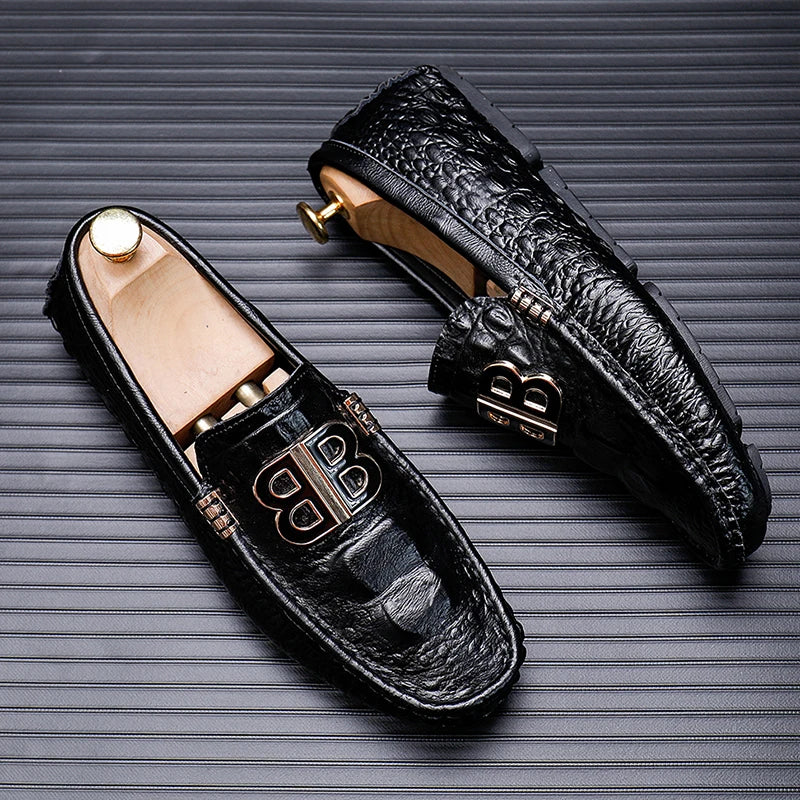 Loafers Men Men's Moccasins Slip-ons Casual Leather Luxury Shoes Designer Fashion Mocassin Homme Mocasines Hombre Autumn Loafer