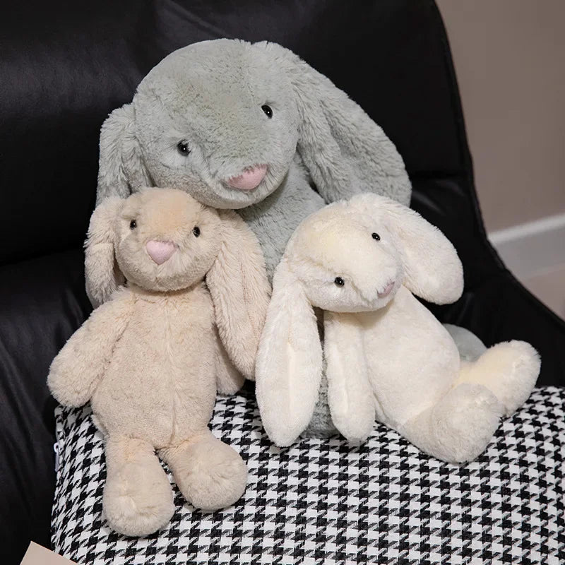 かわいい長い耳のウサギのぬいぐるみぬいぐるみバニー人形赤ちゃんの睡眠仲間ぬいぐるみ人形子供へのギフト
